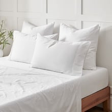 Rhys 400TC Cotton Sateen European Pillowcases (Set of 2)